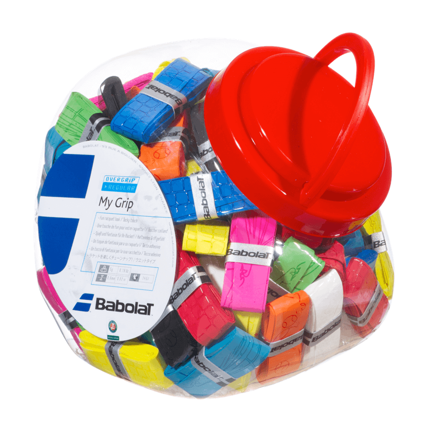 Surgrip Babolat My Overgrip X3 – Absorbant, Résistant, Fin, Adhésif – Pour Raquette De Tennis, Bleu/blanc/noir – Confort Et Contrôle